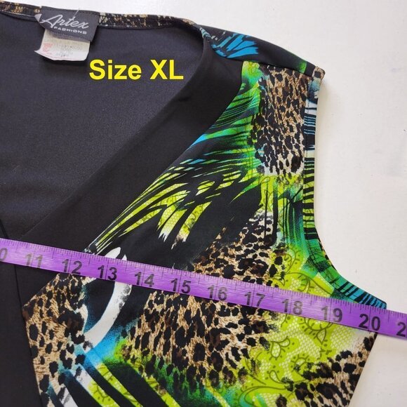 Green and Black Sleeveless Dress Various Sizes L XL - NWOT - Picture 12 of 14